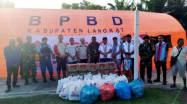 Gerindra Sumut Bantu 1.000 Paket Sembako ke Korban Banjir di Langkat