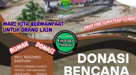 Relawan Forwaka Sumut Peduli Bencana