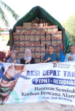 Peduli & Berbagi, Solidaritas Tanpa Batas, Slogan PTPN I Regional 1 Bantu Korban Banjir Deli Serdang dan Langkat