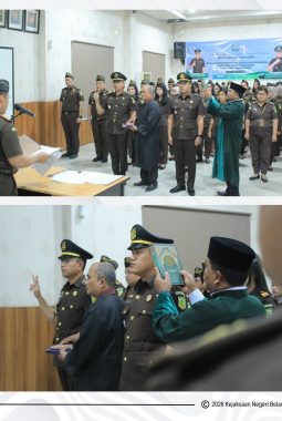 Kajari Belawan Lantik Alvonso Manihuruk Jadi Kasi Pidum dan Ridho Darmawan Jadi Kasubsi Penuntutan, Eksekusi dan Eksaminasi