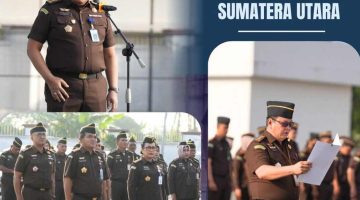Aswas Agung Ardiyanto Ingatkan Jaksa Bekerja Profesional dan Tak Persulit Masyarakat pada Apel di Kejati Sumut